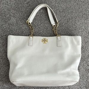 Tory Burch Tote in White Leather